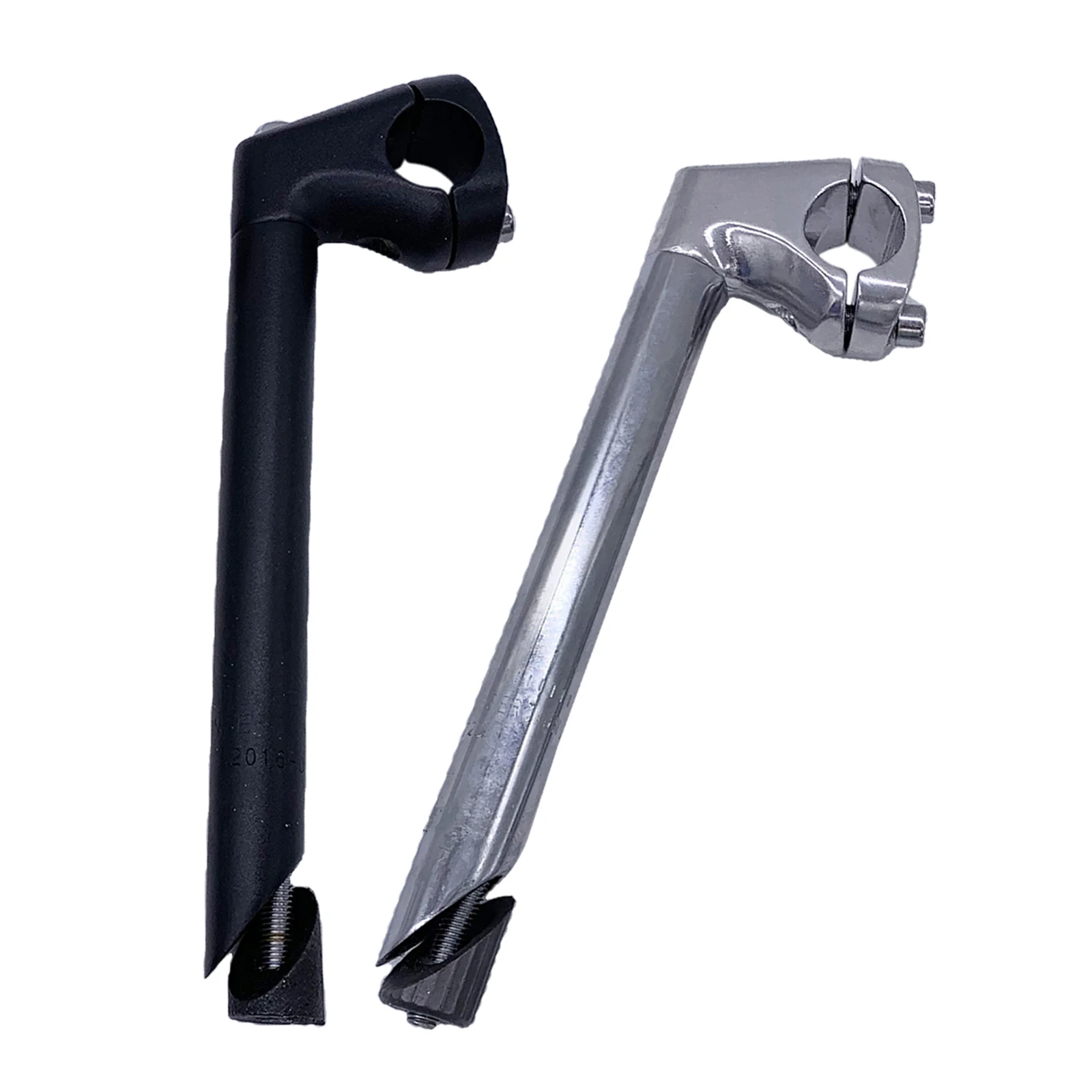 Bike Quill Stem 25.4mm Handlebar Threaded Folding Bicycle Gooseneck Stem Handlebar Riser Cruiser Retro Ladies Bicycle