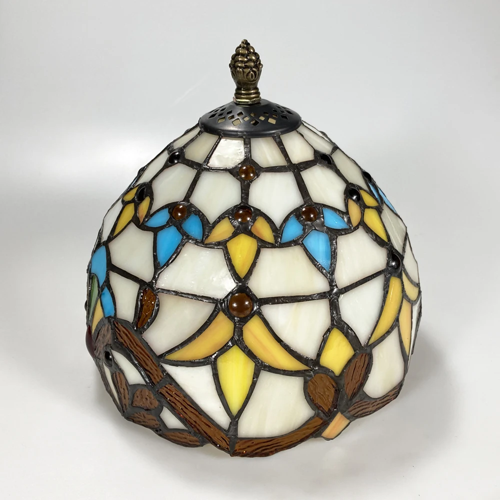 Table Lamp Mediterranean Tiffany Retro Stained Glass Vintage Art Turkish Mosaic Desk Lamp Bedroom Nightstand Decorative lights