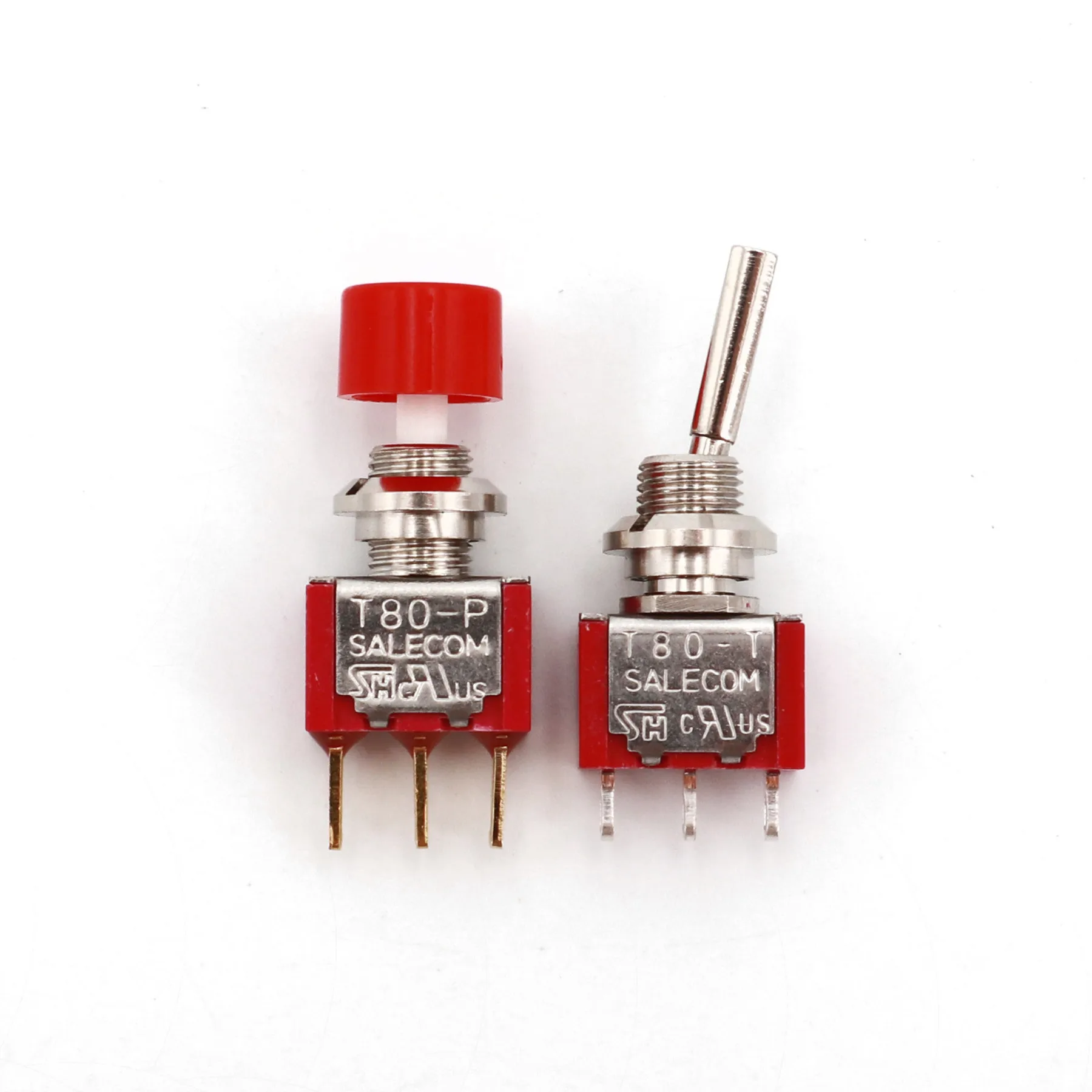 10Pcs Copper Alloy 1/4-40UNS Dress Nut For SH T80-T Series 6.35mm Panel Mount Mini Toggle Switch