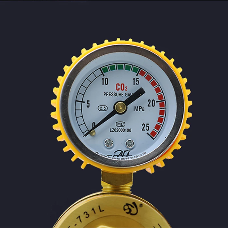 CO2 Pressure Regulator Carbon Dioxide Pressure Reducer Heated Pressure Gauge Meter Flowmeter For MIG/TIG Welding 36/110/220V