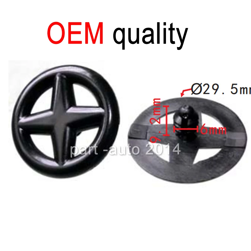 

10/50/100x OEM Hood Insulation Retainer Plastic Clip For Nissan 65832-F5000 65832F5000 65846-30F00 6584630F00 For Auveco A17237
