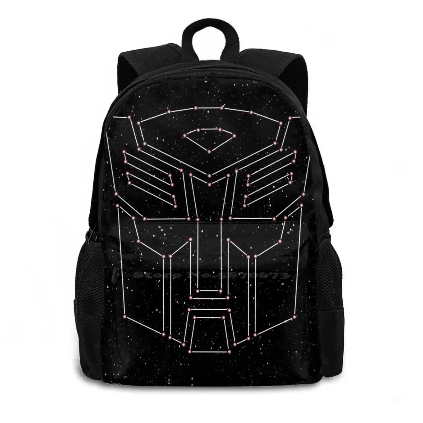 Stars Autobots Rucksack Knapsack Storage Bag Backpack Autobots Autobot Stars White Red Galaxy Logo