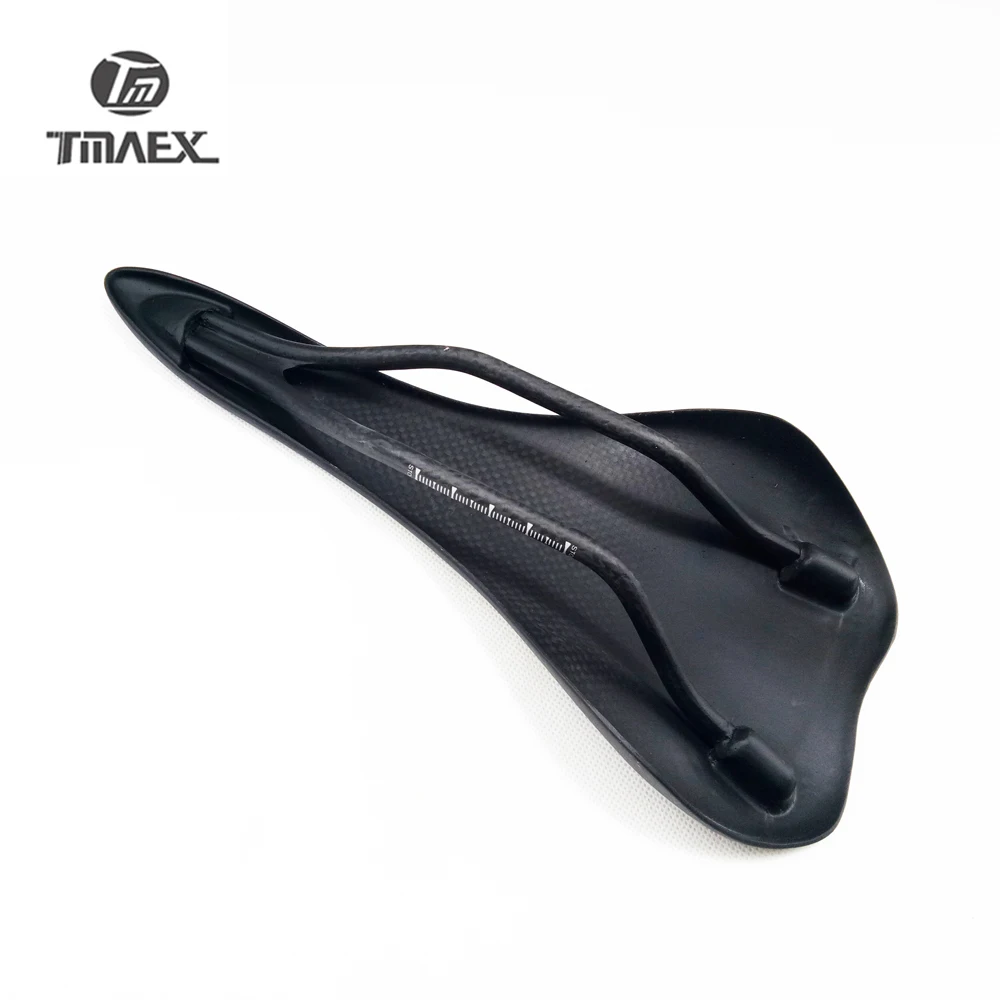 3K Full Carbon Fiber Bicycle Saddle, Road MTB Bike Seat, Matte Bike Cushion, 268*128mm, Cycling Parts