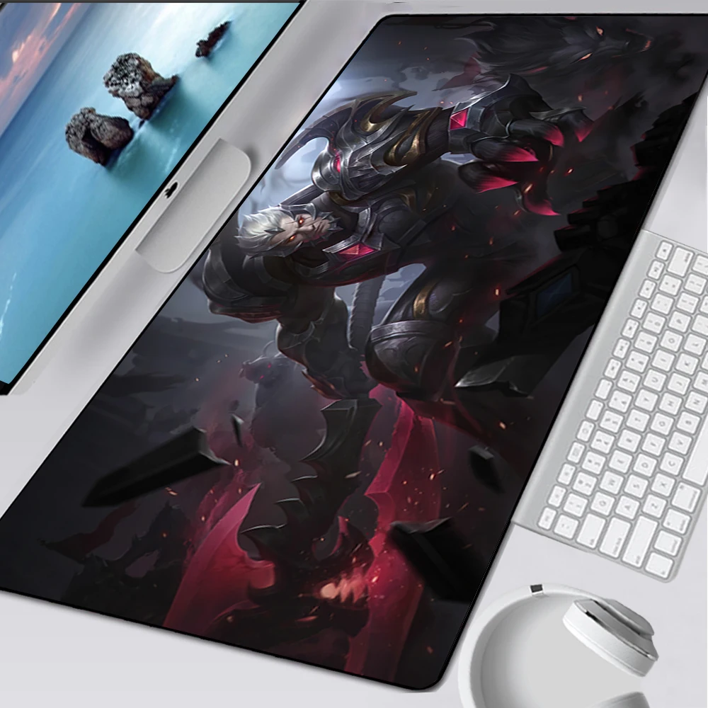 League of Legends Darius Große Gaming Mouse Pad Computer Mousepad PC Gamer Maus Matte Laptop Mausepad XXL Tastatur Matte Schreibtisch pad