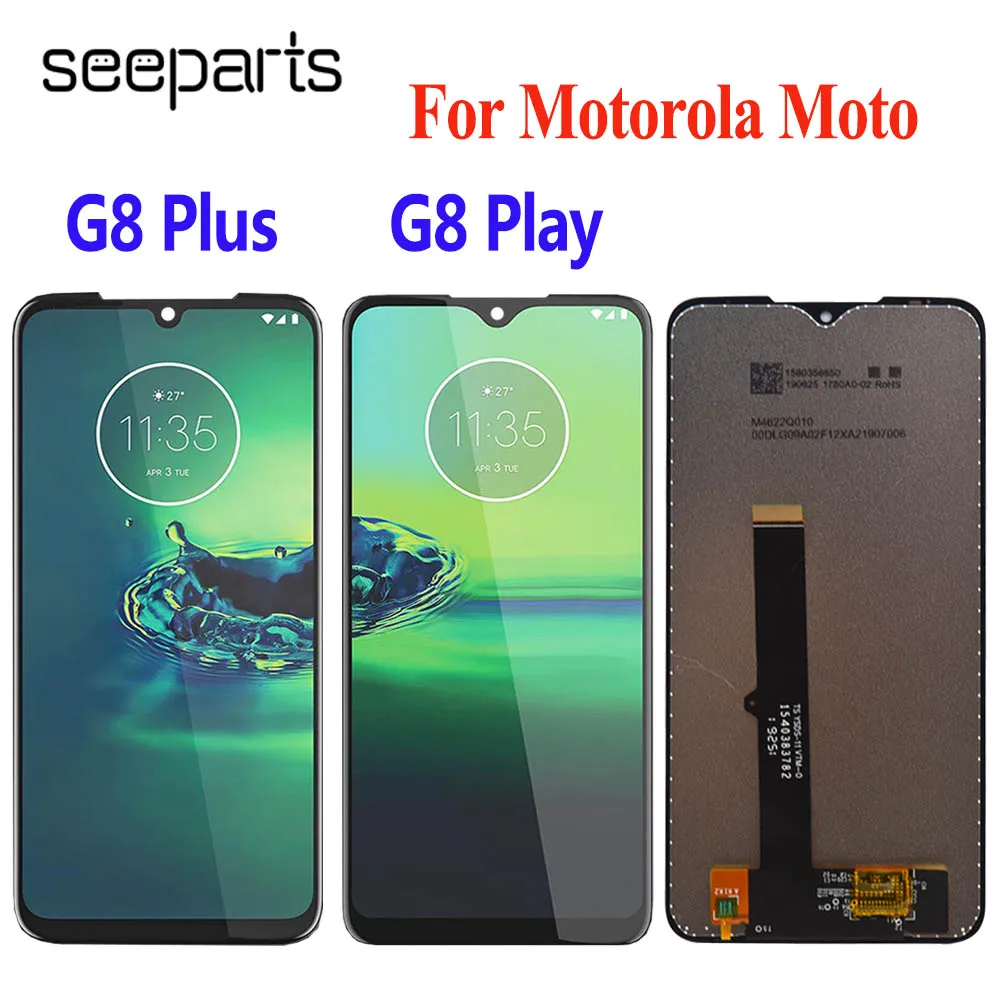 Tested Well For Motorola Moto G8 Play XT2015 LCD Display Touch Screen Digiziter Assembly Replacement G8 Plus LCD Display