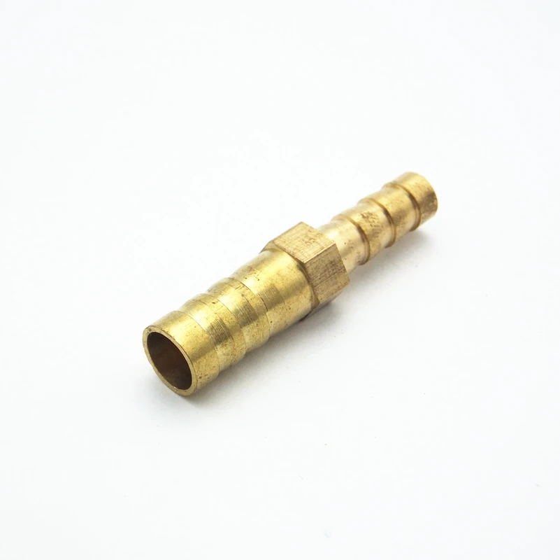 4mm 5mm 6mm 8mm 10mm 12mm 14mm 16mm 18mm 20mm 2 Way Straight Hose Barb Brass Barbed Pipe Fitting Reducer Coupler Connector