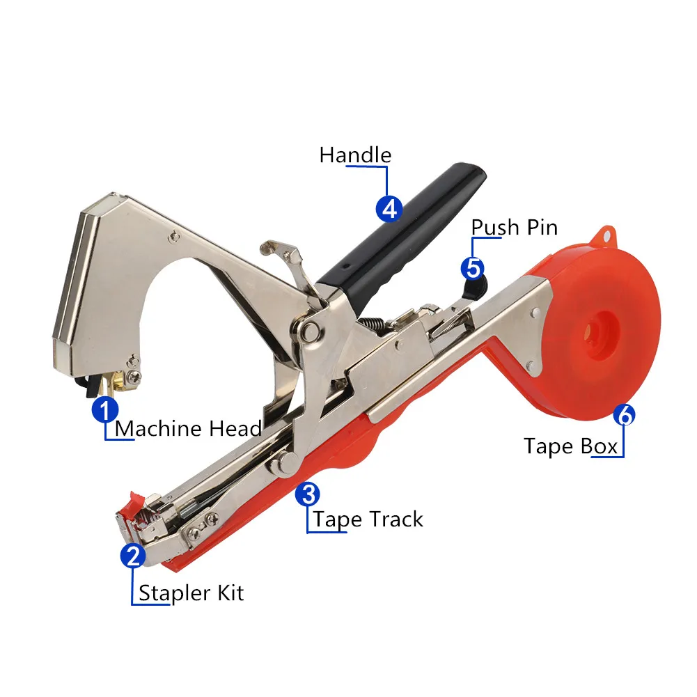 Garden Tools Plant Tying Tapetool Packing Vegetable Stem Strapping Tapener Machine Branch Hand Tying Machine Tools For Grape