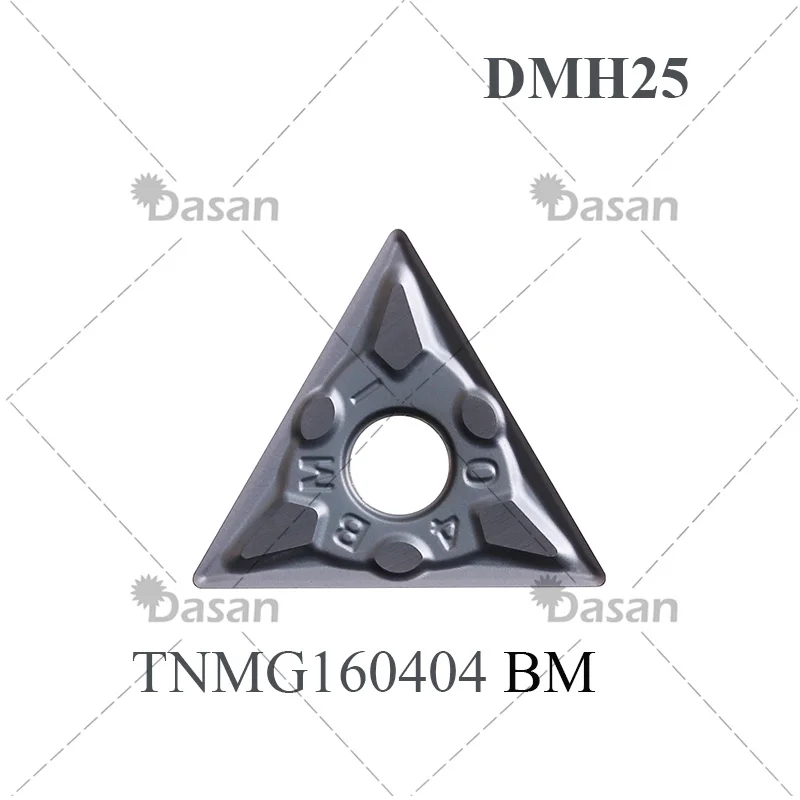 10PCS TNMG160404 BM TNMG160408 DMH25 Solid Carbide Inserts Turning Plates Original High Quality Lathe Cutter Tool for Metal