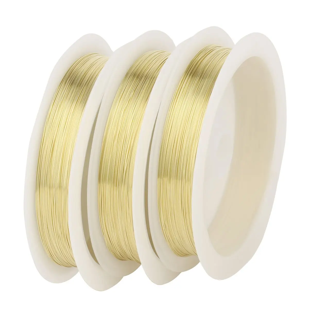 0.2/0.25/0.3/0.4/0.5/0.6/0.7/1mm Gold/Silver Color Colorfast Copper Wire DIY Bracelet Necklace Jewelry Craft Beading Wire String
