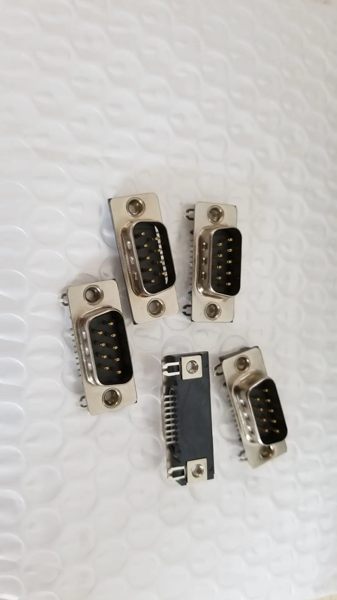 5PCS Slim male DB9 connector male seat pitch of 1.375mm