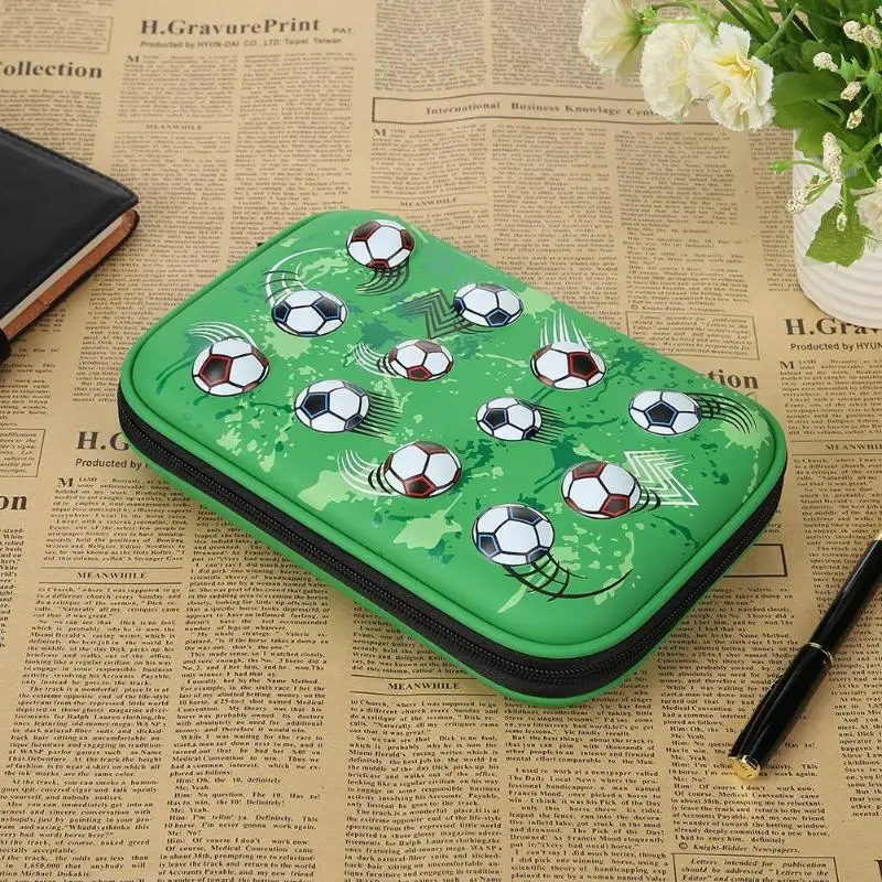 Large Capacity Pencilcase Pen Bags Footballs Kids Girls Boys Students Pencil Case Bag Kawaii Design School Supplies Stationery