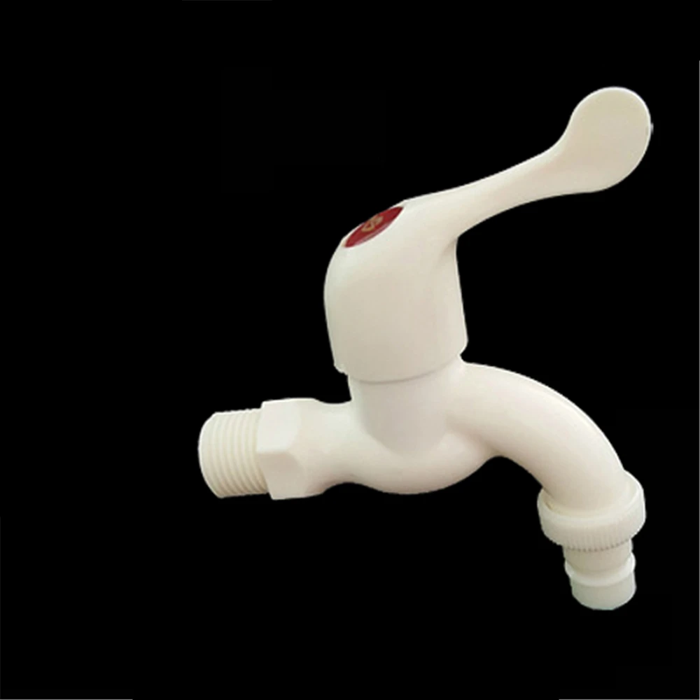 Household Outdoor 4 Points Plastic Quick Open Ceramic Valve Core Abs Washing Machine Faucet Plastic Faucet