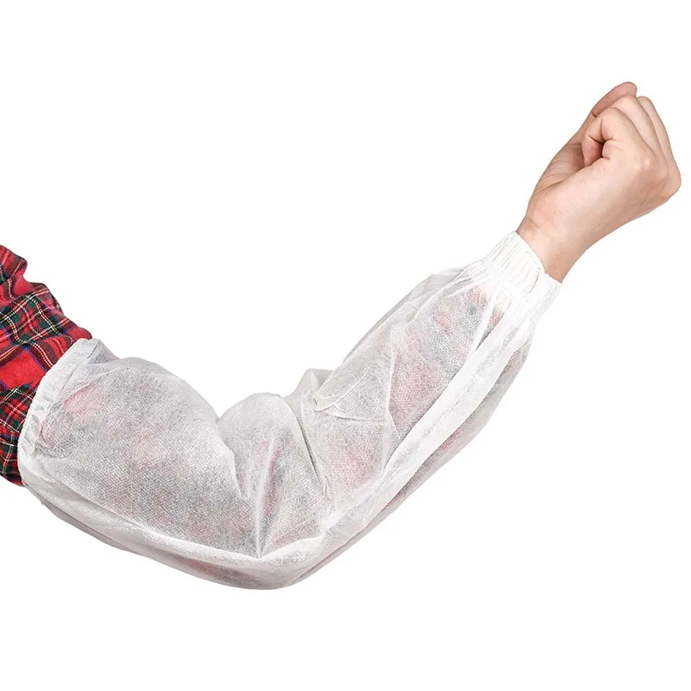 Disposable Non-woven Fabrics Oversleeves Arm Sleeves Protective Covers Oil Resistance Cleaning Oversleeves