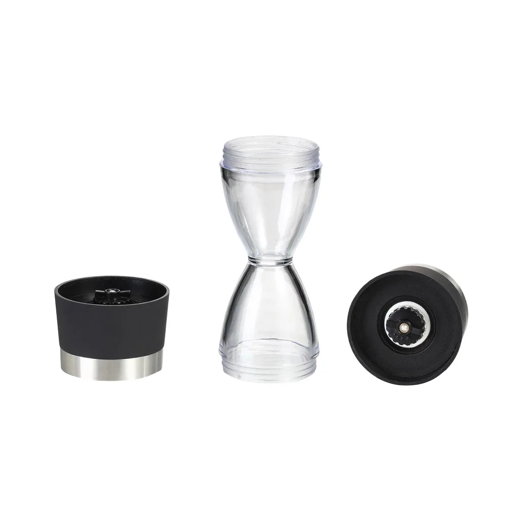 2 In 1คู่มือการใช้งานพริกไทย Mill นาฬิกาทราย Shape เครื่องบดเกลือปรับความหยาบเครื่องเทศเครื่องปรุงรสเครื่องมือ