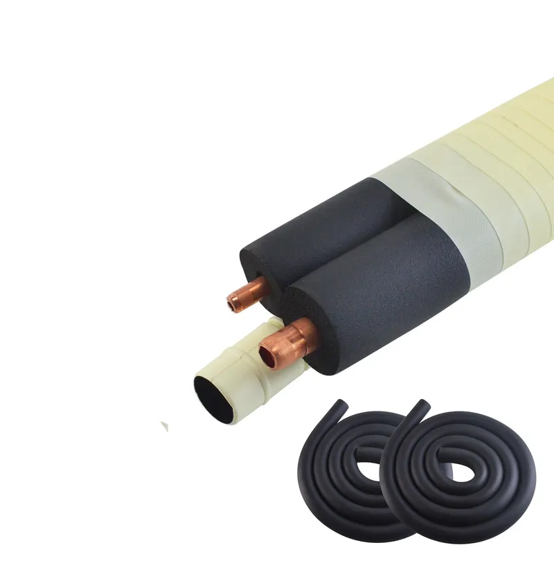Sponge Rubber Pipe black Insulation Pipe waterproof Pipeline Holder Thermal Tubular Protective sleeve Air conditioning fitting