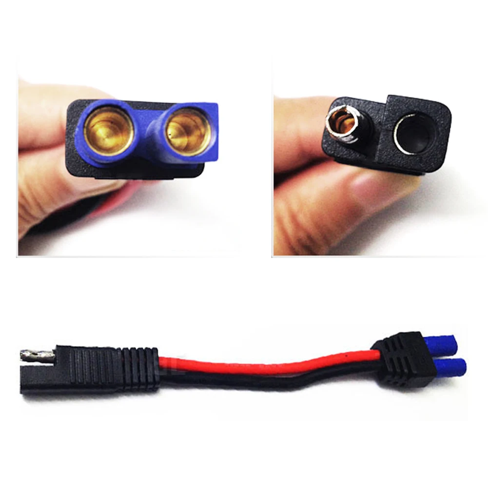 1-48V EC5 Female Plug to SAE DC Solar Power Battery Automotive Cable Extension Wire Car Starting Systems Connectors Silicone