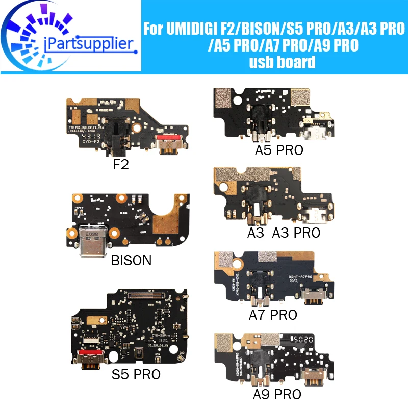 100% Original New for usb plug charge board Replacement Accessories for UMIDIGI F2 BISON S5 PRO A3 A3 PRO A5 PRO A7 PRO A9 PRO.