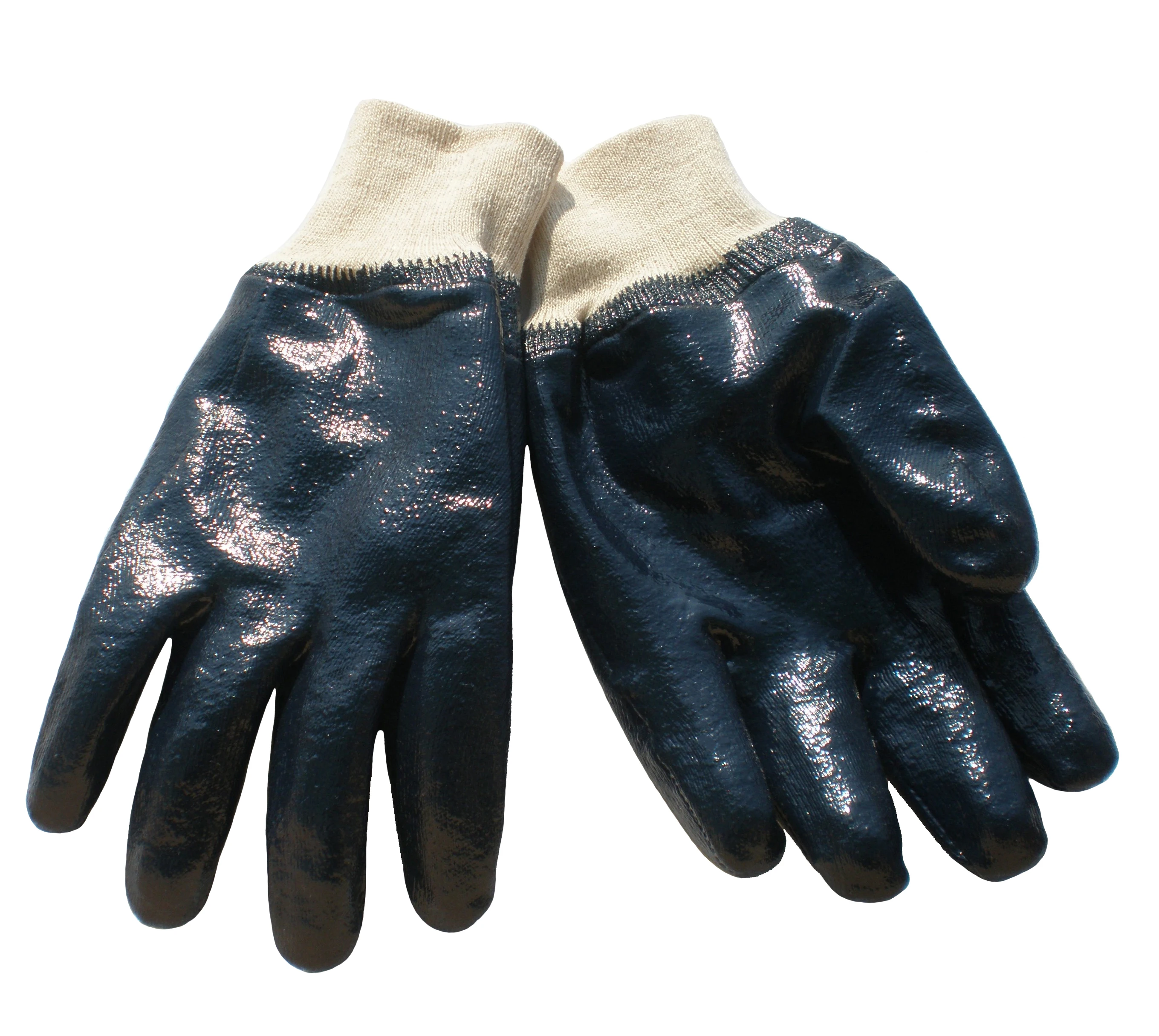 Heavy Duty Nitrile Work Gloves Cotton Jersey Gas Petrol Station Thermal Warm Winter Oil Proof Waterproof Anti Abrasion Safety