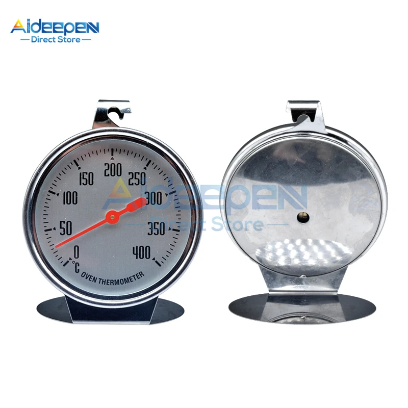 

0-400 Degree High Temperature Stainless Steel Thermometer Gauge Kitchen Oven BBQ Thermometer Food Measuring Temperature Tools