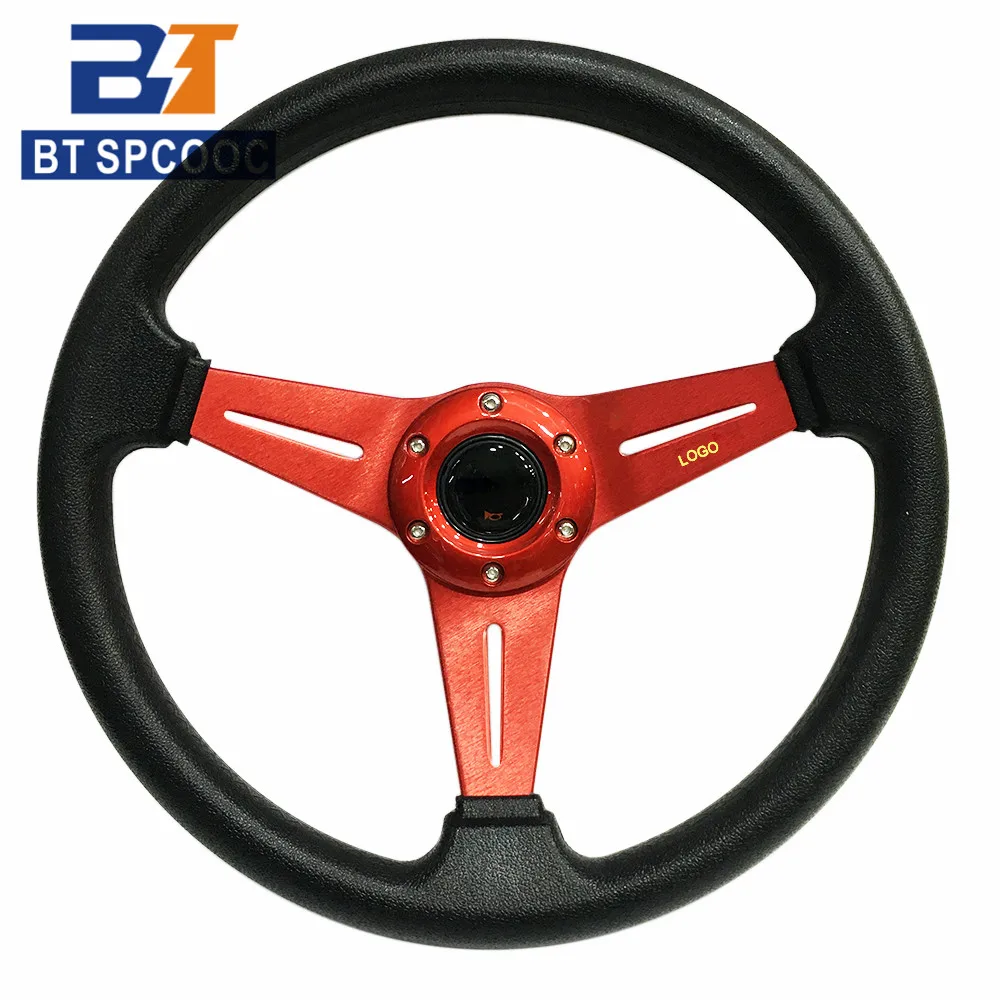 14inch 345mm Car Sport Steering Wheel PU Drift Rally Racing Steering Wheels Universal Multiple Colour Red Blue Black Yellow etc