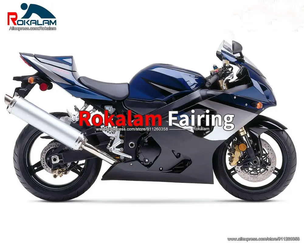 

Body Kit For Suzuki GSXR600 GSXR750 K4 2004 2005 GSXR600/750 04 05 Black Blue Motorcycle Fairing (Injection Molding)