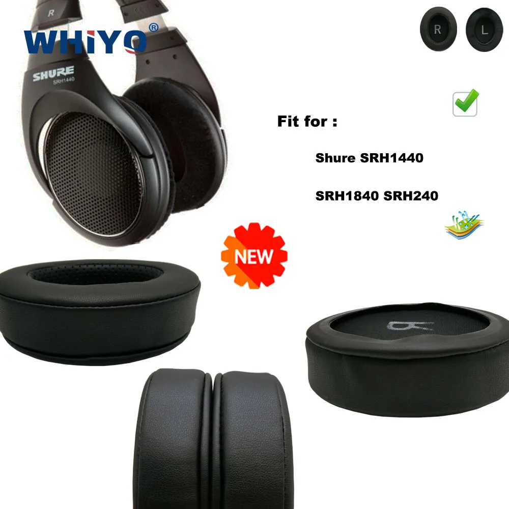 New Upgrade Replacement Ear Pads for Shure SRH1440 SRH1840 SRH240 Headset Parts Leather Cushion Velvet Earmuff Earphone Sleeve