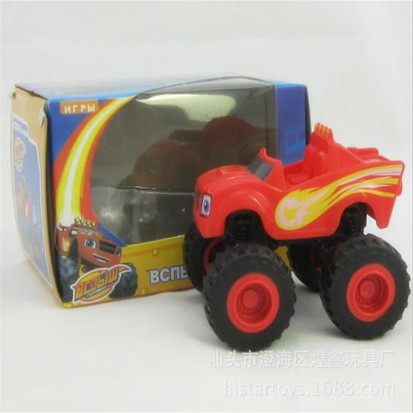 Vendita calda Anime Blaze Monster Machines Cartoon Pvc Car Toy Action Figure Model bambini regali di compleanno