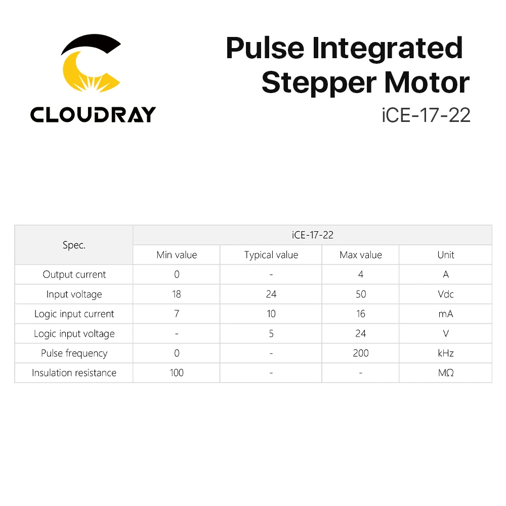 Imagem -05 - Cloudray 23 Circuito Fechado do Motor Nema Motorista 2-fase 2.2n.m 5a 50vdc 3000rpm 80 mm All-in-one Driver de Motor