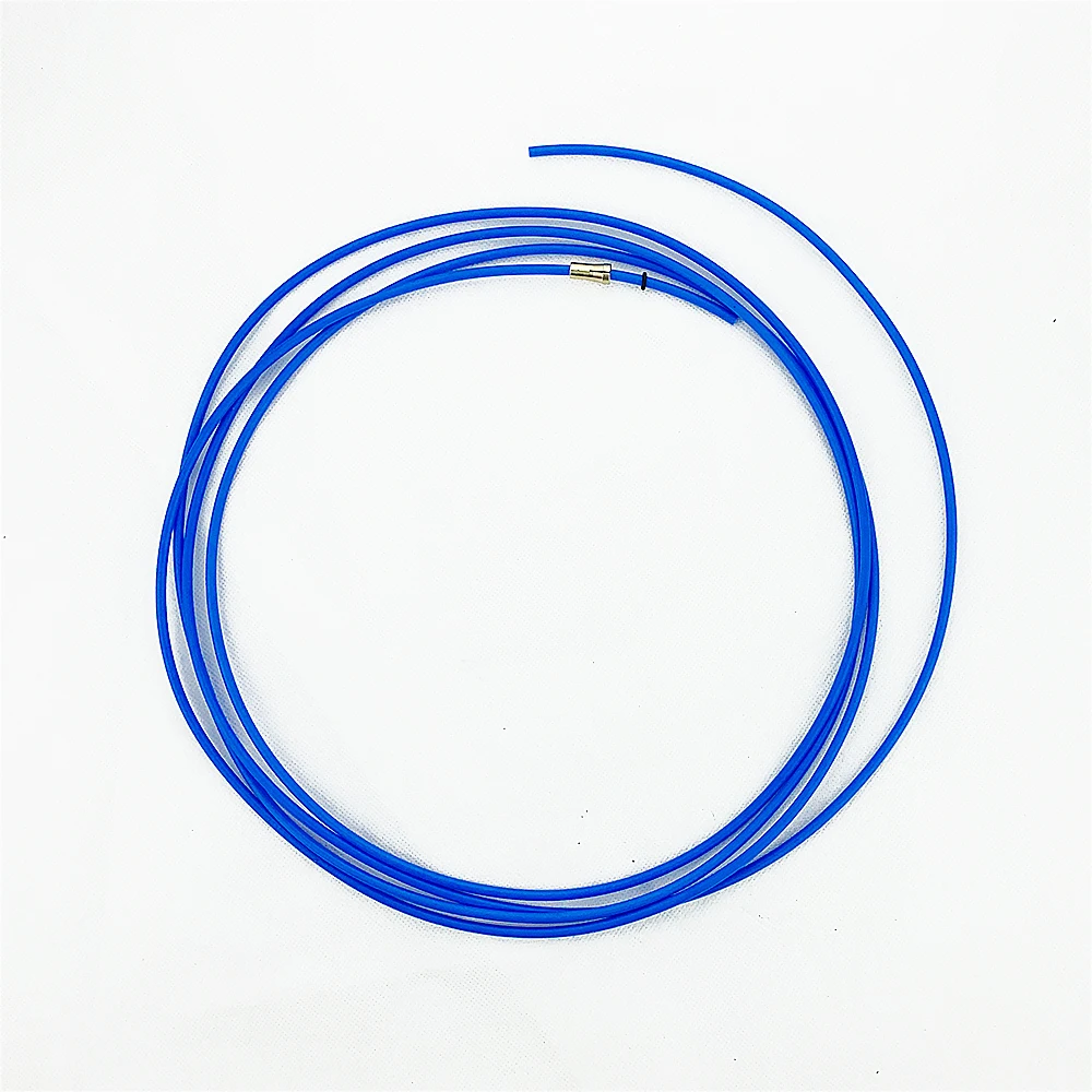 Soplete de soldadura MIG MAG, revestimiento de PTFE 1,2-1,6, cable de soldadura, Kit de conector rápido Central Europeo, 3M, 4M, 5M, rojo o amarillo (por defecto) o azul