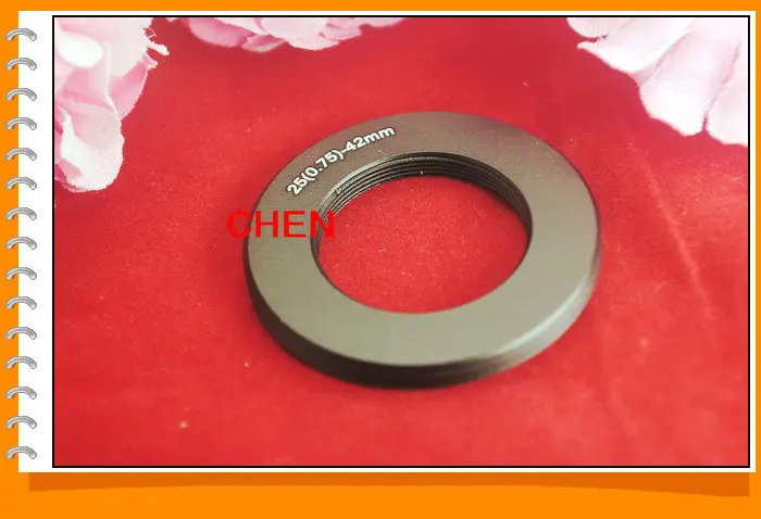 Aluminum alloy full-tooth ring M25-M42 transfer ring outside M25X0.75mm to  M42 thickness 0.75mm transfer ring