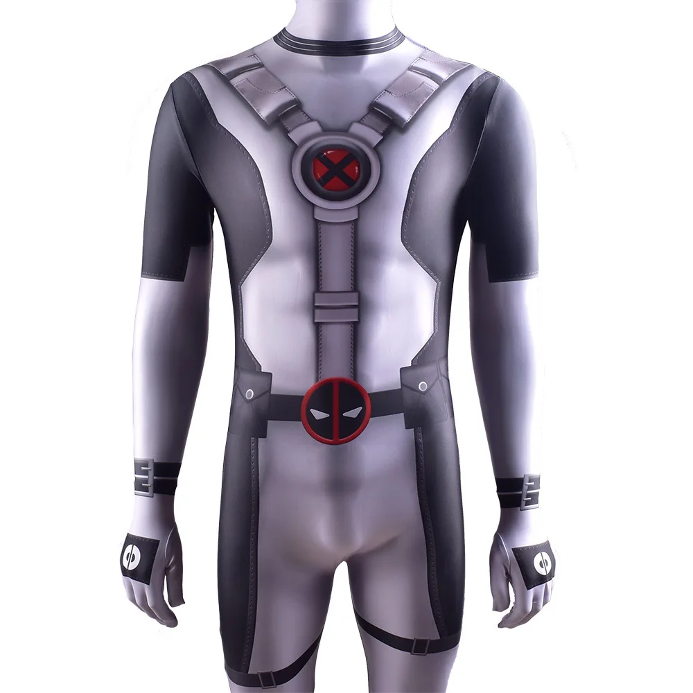 X-FORCE Deadpool Cosplay Kostüm Superheld Zentai Bodys Deadpool Kostüm Cosplay Spandex Halloween Kostüm