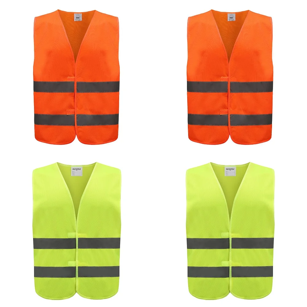 

AYKRM 10PCS Reflective Safety Vest High Visibility Car Fluorescent Workwear Hi Vis Motorcycle Construction Customized Logo