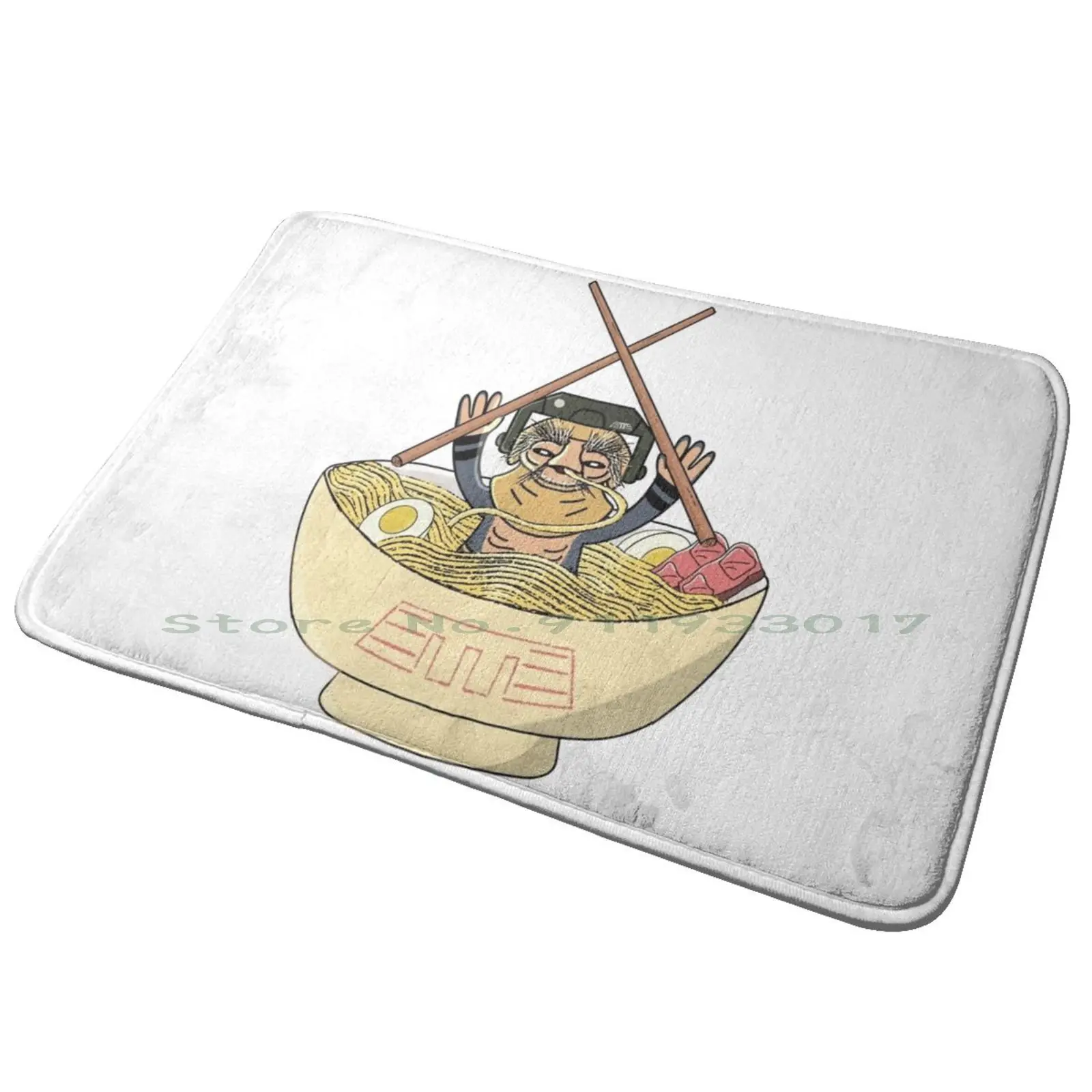 Babu Frik Ramen Entrance Door Mat Bath Mat Rug Yelo C Tangana Ice Jellewery Ice Diamond Diamonds Icey Funny Lettering Rapper