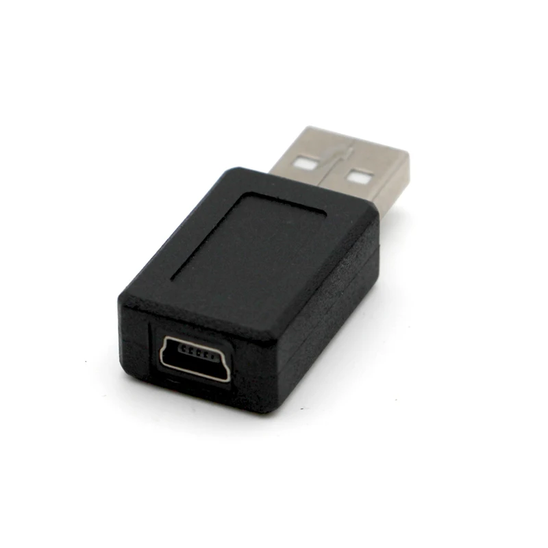 USB to Mini USB Connectors Male to Female USB 2.0 Adapter PC Computer Cables High Quality Lightweight  Black Color usb Converter