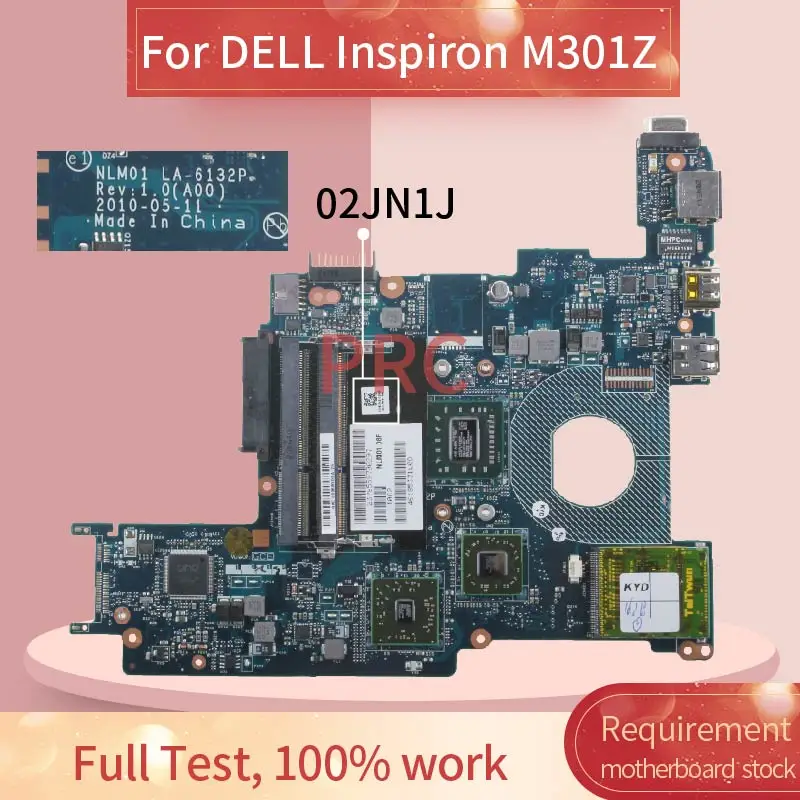 

CN-02JN1J 02JN1J для DELL Inspiron M301Z материнская плата для ноутбука DDR3 Материнская плата для ноутбука