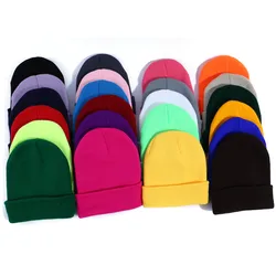 NIEUWE Winter Hoeden Mutsen Gebreide Effen Leuke Hoed Meisjes Herfst Vrouwelijke Beanie Caps Warmer Motorkap Dames Casual Cap