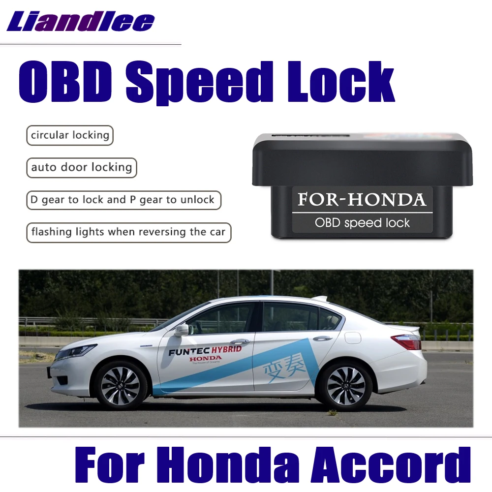 Liandlee Plug And Play New Smart Auto OBD For Honda Accord 2012/2013/2014/2015 Profession Car Door  Speed Lock Device