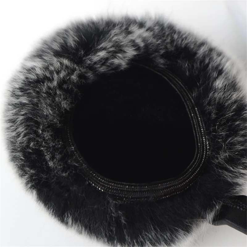 Rex Rabbit Fur Earmuff Women\'s Autumn And Winter Warm Eaemuffs Real Fur Ear Cover Warmer Ear  Muffs Fold Ear Protection Headband