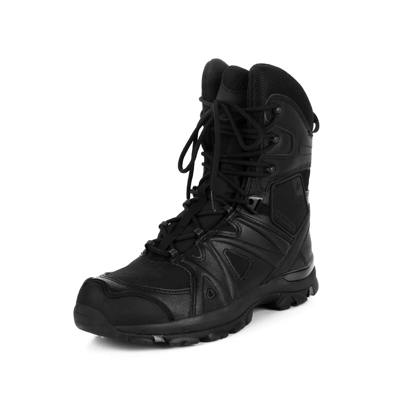 High Quality SWAT Boots Men Lightweight Damping Climbing Combat Shoes Outdoor Women High-Top Black Leather Desert Tactical Boots