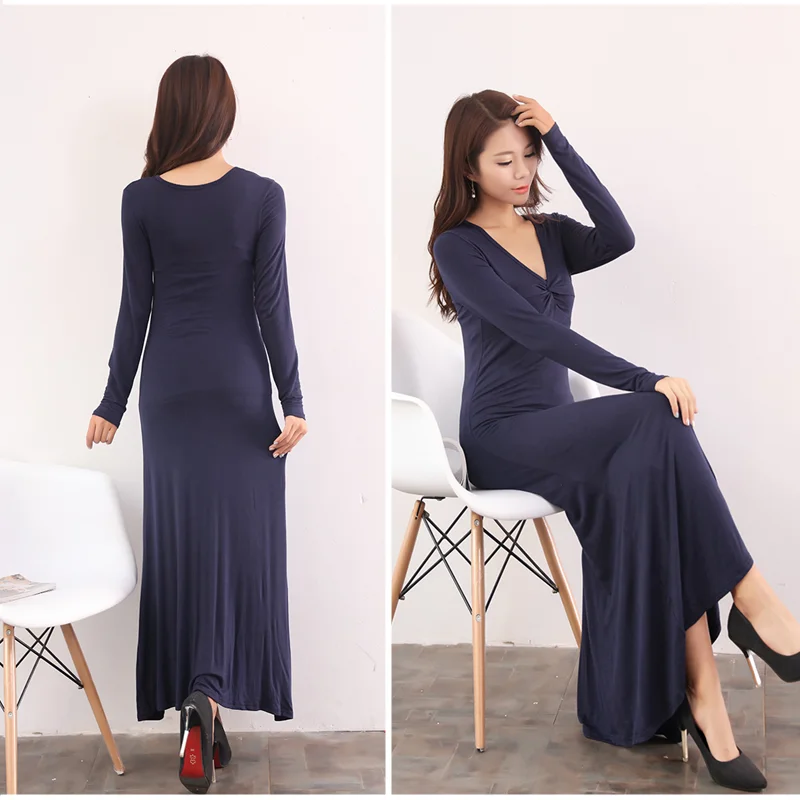 Large Sizes pijama Slim Bottom Dress Sexy Modal Long Sleeve Dresses Elegant Tempting Women Robe New Arrival Loose Nightdress