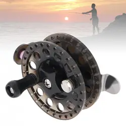 Ultralight Black Plastic 1:1 1BB Fly Fishing Reel Diameter 60mm Former Ice Fishing Wheel Right Left Hand Interchangeable