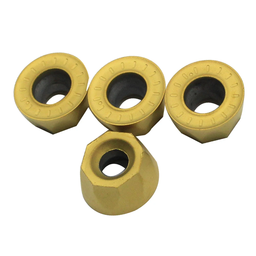 10 Pcs RPMT1204 M C TT9080 Eksternal Turning Alat untuk Baja Cermet Kelas Bubut Cutter Karbida Sisipan CNC Alat