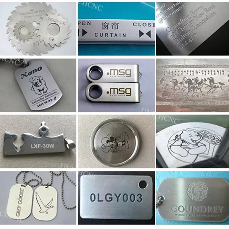 

Hot Sale Mopa JPT Engraving Stainless Steel Jewelry Nameplate 20w 30w 50w Raycus Fiber Laser Marking Machine With Rotary