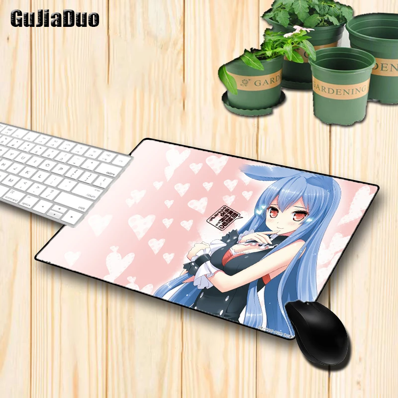 GuJiaDuo Anime Small Mouse Pad Gaming Room Accessories Kawaii Notebook Desk Mat Gamer PC Keyboard Cartoon Cute Girl Mousepad