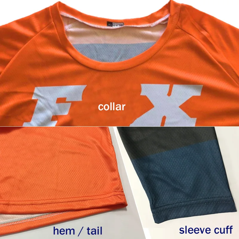 3/4 แขน MTB Downhill เสื้อเจอร์ซีย์นักปั่นจักรยานเสือภูเขา Offroad DH Breathable รถจักรยานยนต์ Motocross กีฬาเสื้อผ้า Camo ทหาร Top