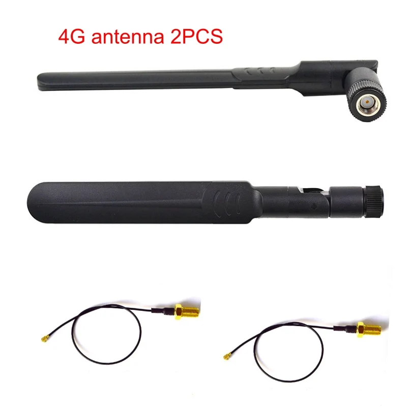 2PCS 3G LTE 4G 안테나 5dBi SMA Male 700-2690mhz 외부 와이파이 부스터 라우터, 와이파이 안테나 SMA-j Male 범용 라우터 안테나