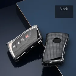 Carbon style TPU Key Cover Key Case For Lexus ES300h ES350 ES200 ES260 LS350 LS500h 2018 2019 2020 Fob Key Car-Styling