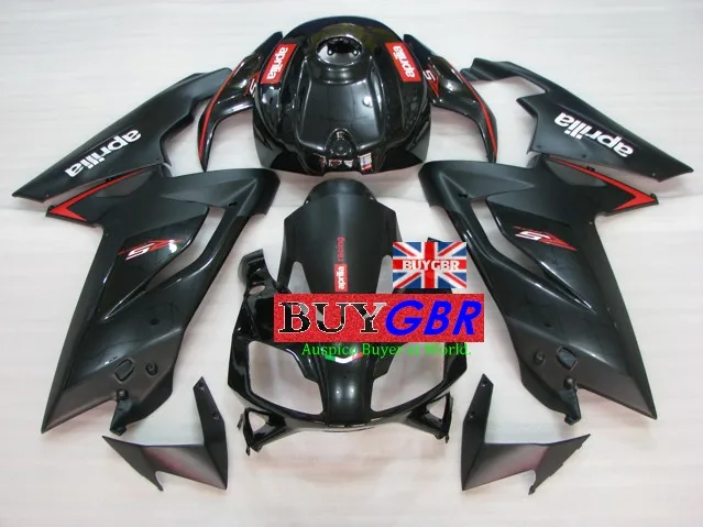 Motorcycle Fairings Black RS125 fairing For Aprilia RS125 2000 2001 2002 2003 2004 2005 fairing free windscreen