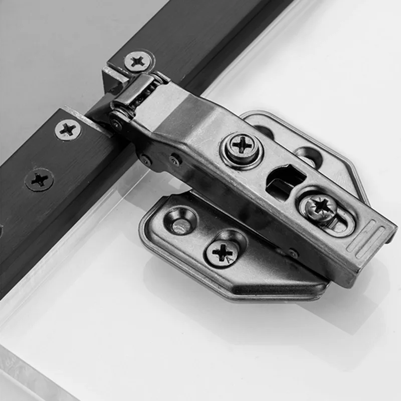 Aluminum Frame Glass Door Hinge, Bathroom, Kitchen, Wine Cupboard, Shoe Cabinet, Wardrobe, Bookcase Display, Furniture