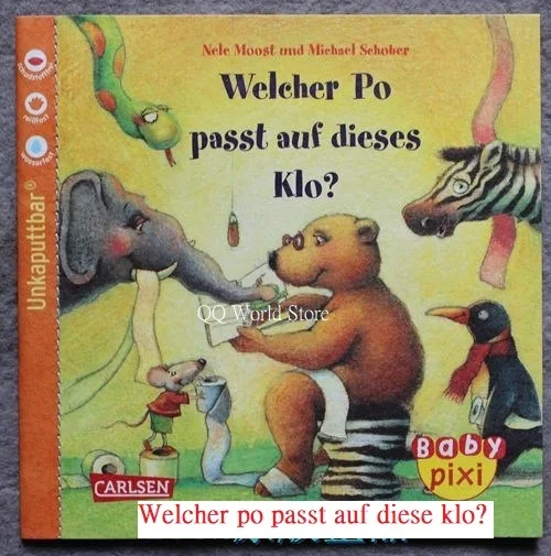 Random 4 books child kids baby Unkaputtbar Baby pixi story German learning book Early enlightenment reading picture book Age 1